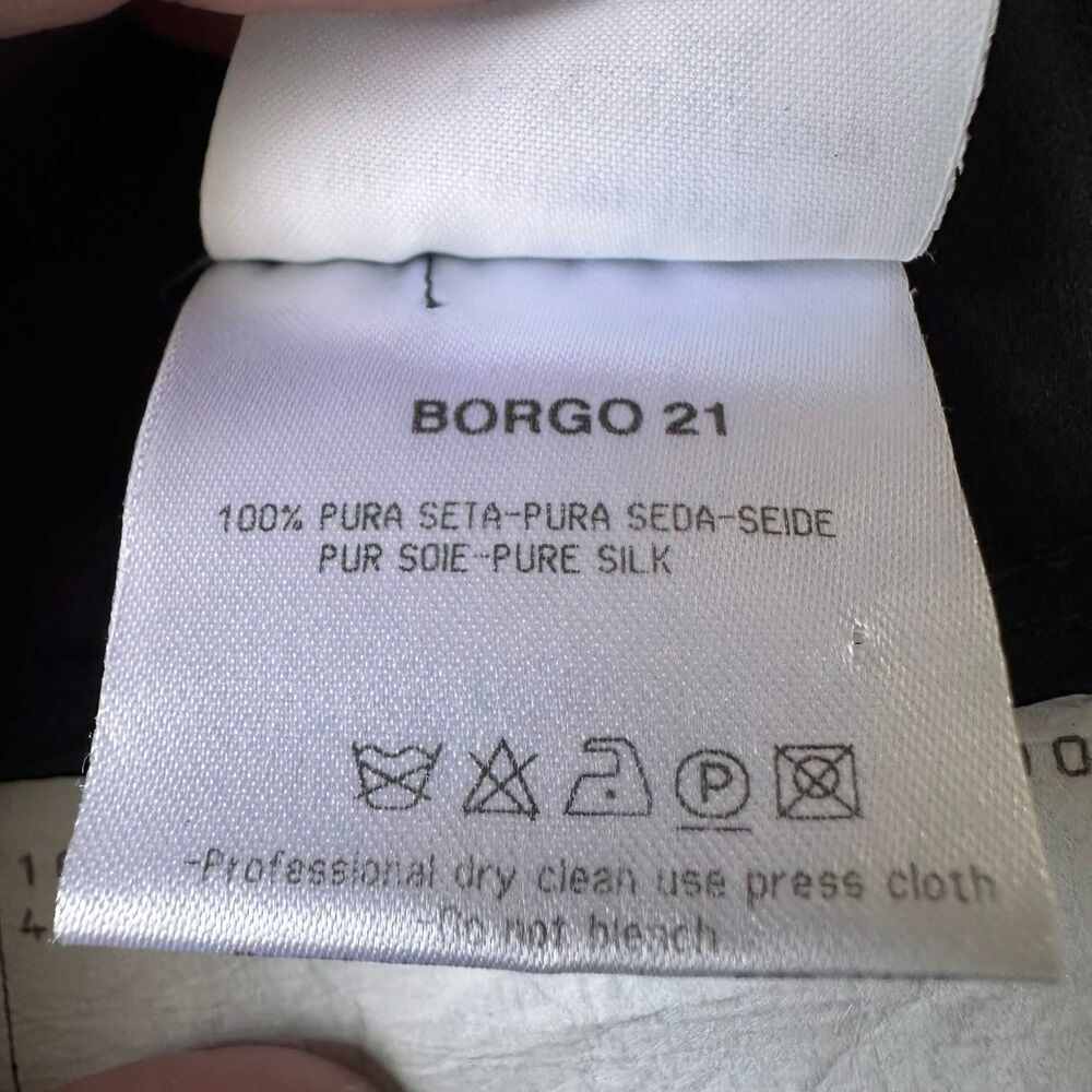 VTG Giorgio Armani Borgo 21 Silk Wide Leg Trousers IT 42 NOS/Deadstock Italy - Picture 3 of 8